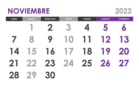 Mes De Noviembre 2022 Calendario noviembre 2022 en Word, Excel y PDF - Calendarpedia